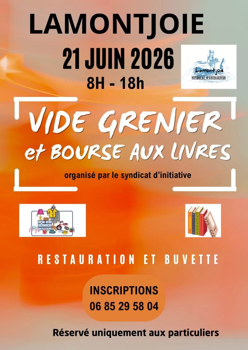 affiche Vide grenier de Lamontjoie à Lamontjoie