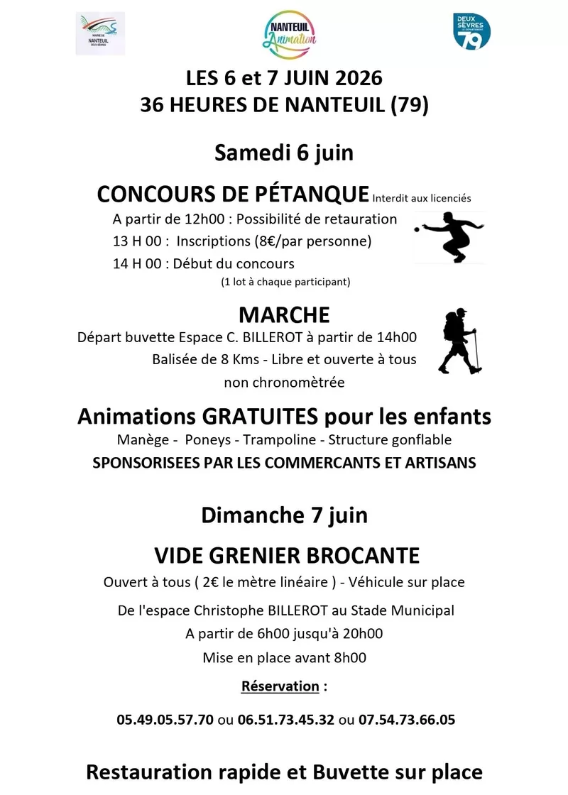 affiche 36h de Nanteuil à  Nanteuil