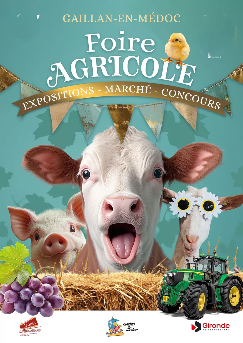 affiche Grande Foire Agricole à  Gaillan-en-Médoc