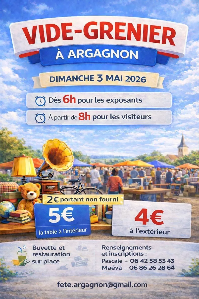 affiche Vide grenier à  Argagnon