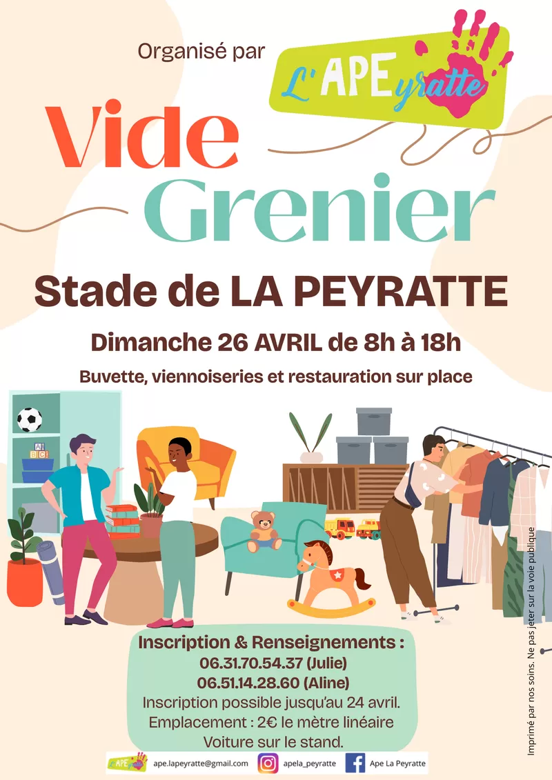 affiche Vide-grenier La Peyratte à La Peyratte