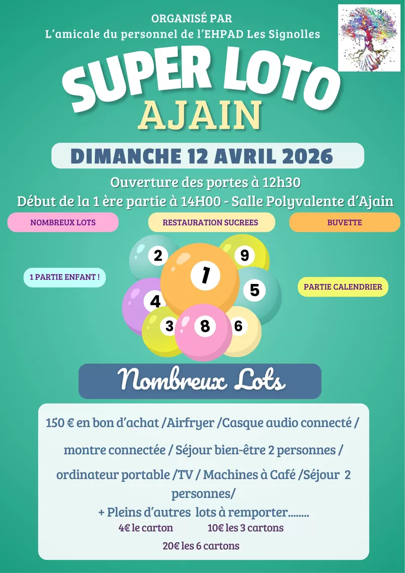 affiche Super Loto à  Ajain