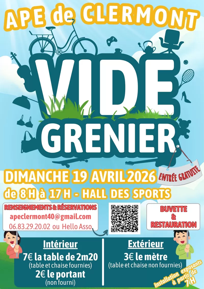 affiche Vide-grenier / Vide-jouets à  Clermont