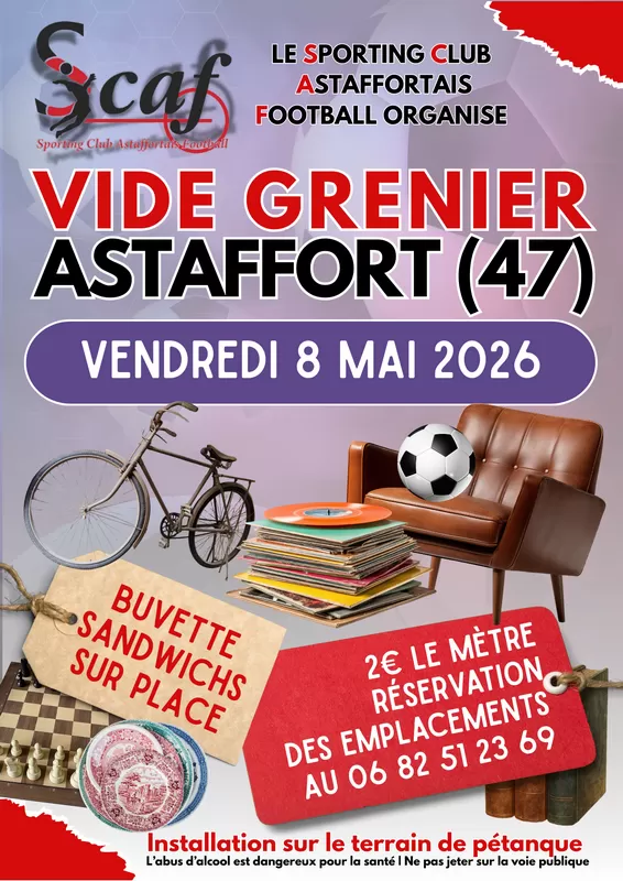affiche Vide-greniers à  Astaffort