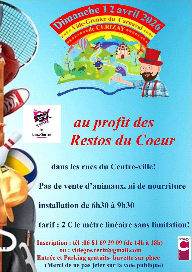 affiche Vide-grenier à  Cerizay