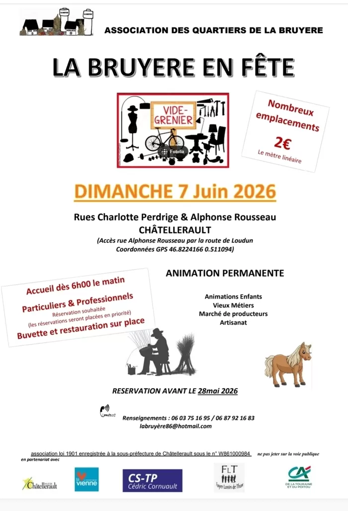 affiche La Bruyère en Fête à  Châtellerault