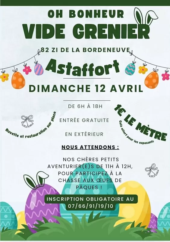 affiche Vide greniers à  Astaffort