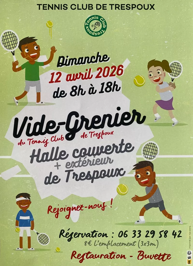 affiche Vide-greniers à Trespoux-Rassiels à  Trespoux-Rassiels