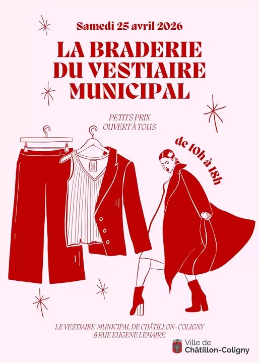 affiche La Braderie du vestiaire municipal à  Châtillon-Coligny