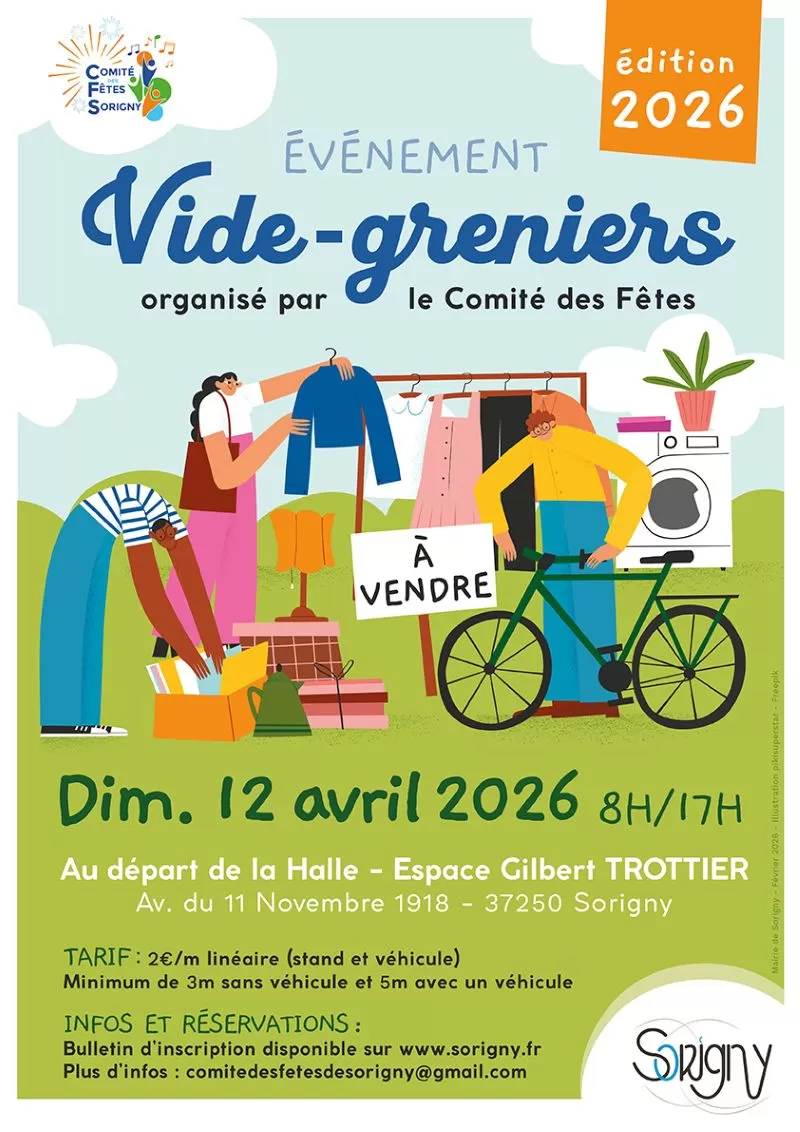 affiche Vide-greniers à  Sorigny