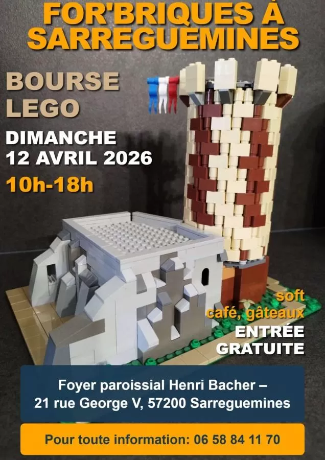 affiche Bourse Lego For'Briques à  Sarreguemines