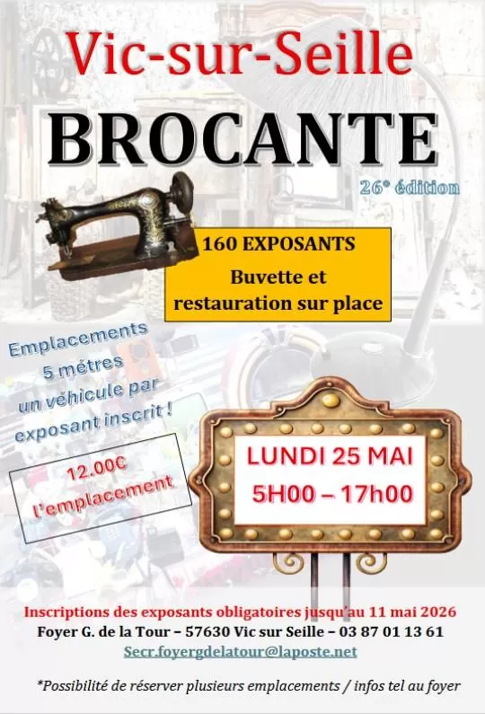 affiche Brocante à  Vic-sur-Seille