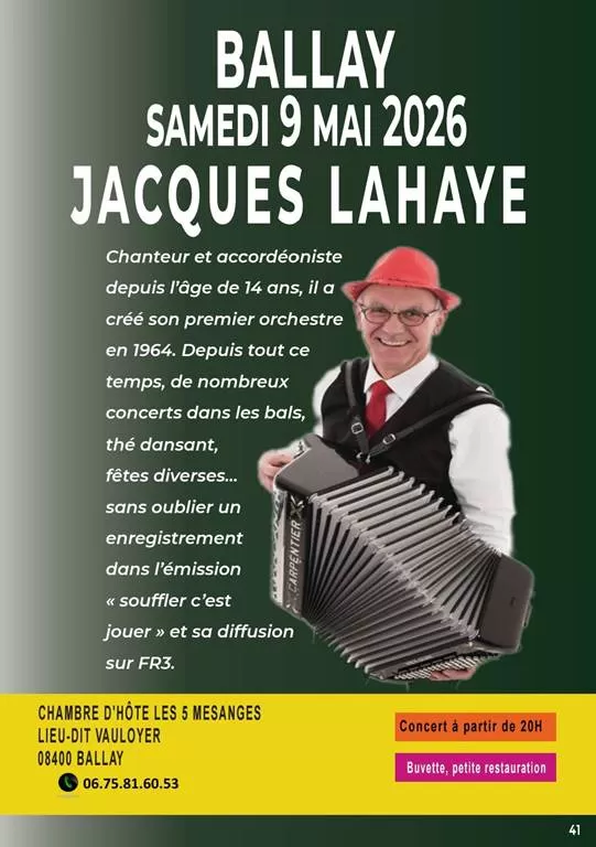 affiche Festival Barsbars - Jacques Lahaye à  Ballay