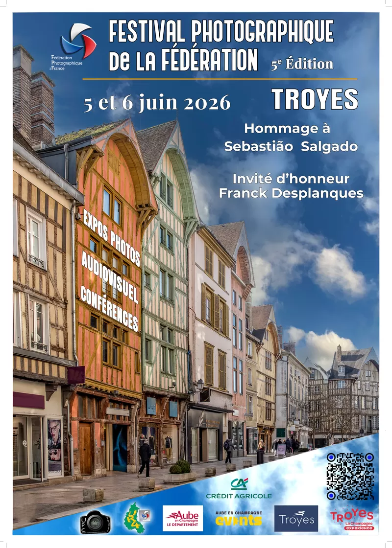 affiche Festival Photographique de la Fédération Photographique de France à  Troyes