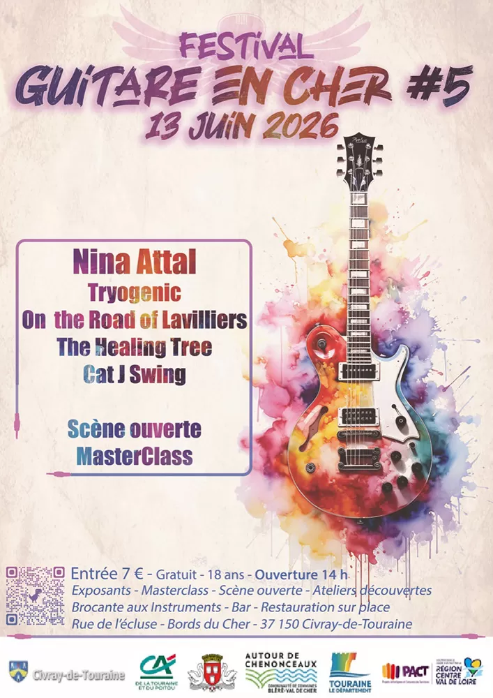 affiche Festival GUITARE EN CHER à  Civray-de-Touraine