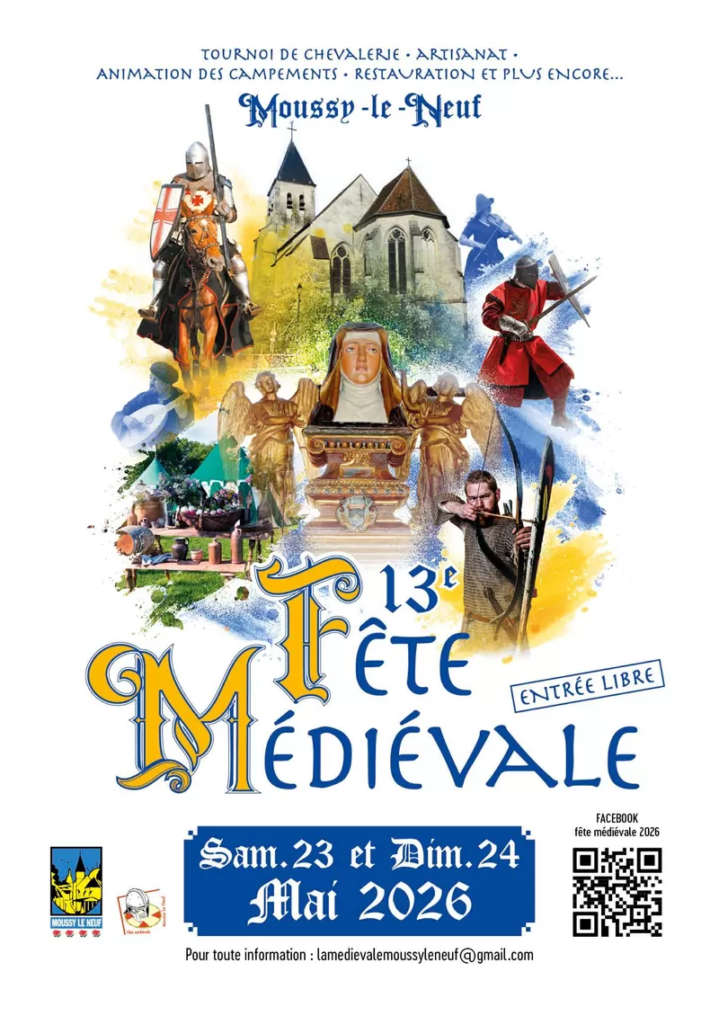 affiche 13e Fête Médiévale à  Moussy-le-Neuf