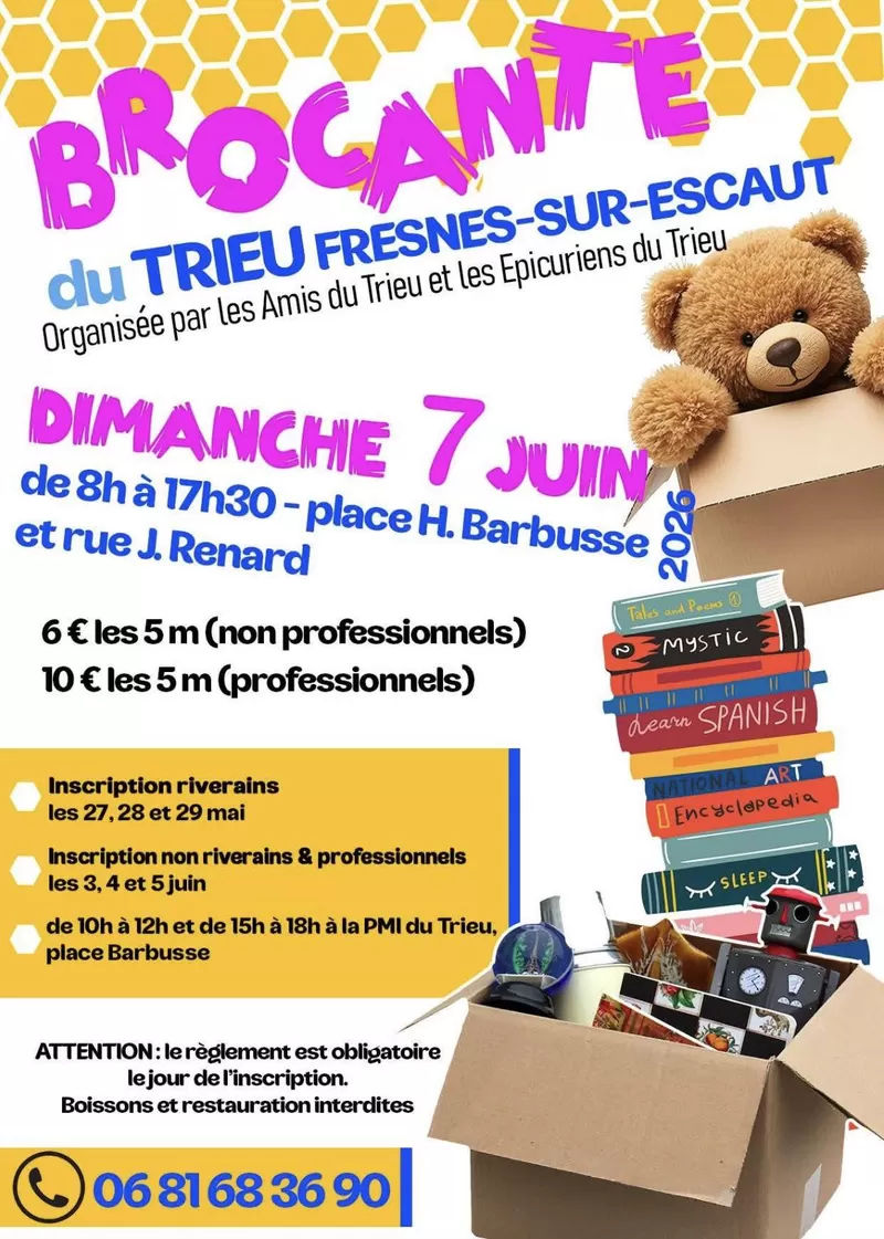 affiche Brocante du Trieu à Fresnes-sur-Escaut