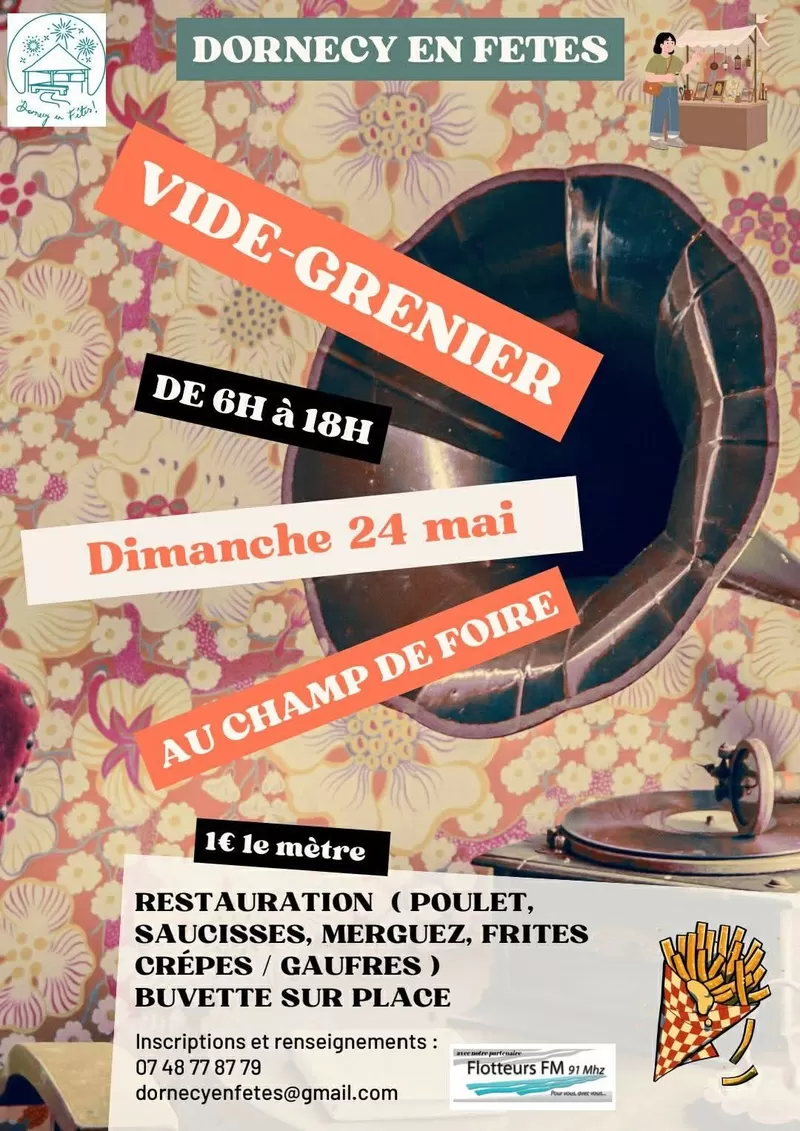 affiche Dornecy en fête : Vide-grenier à Dornecy