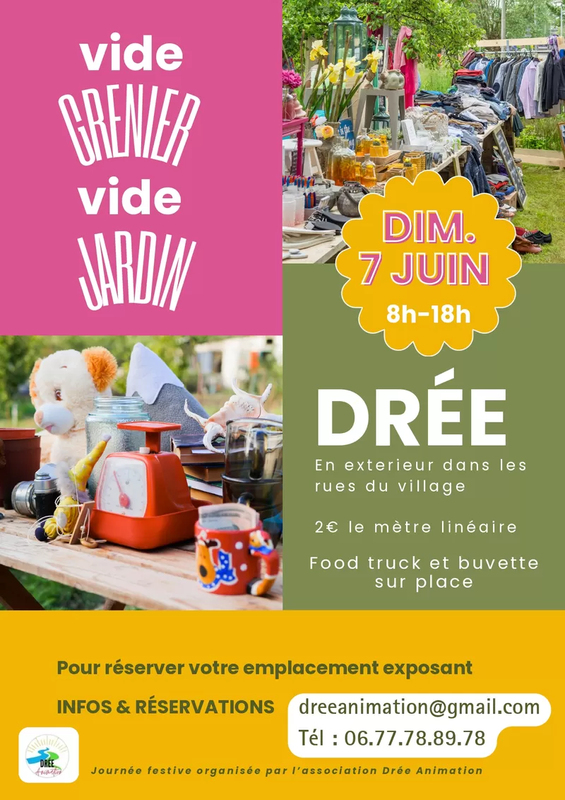 affiche Vide Grenier - Vide Jardin à Drée