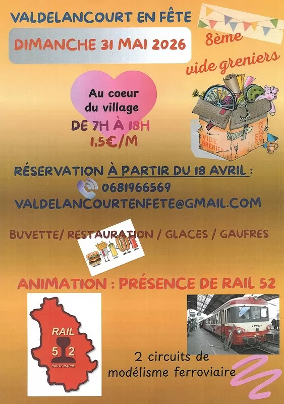 affiche Valdelancourt en fête à  Autreville-sur-la-Renne