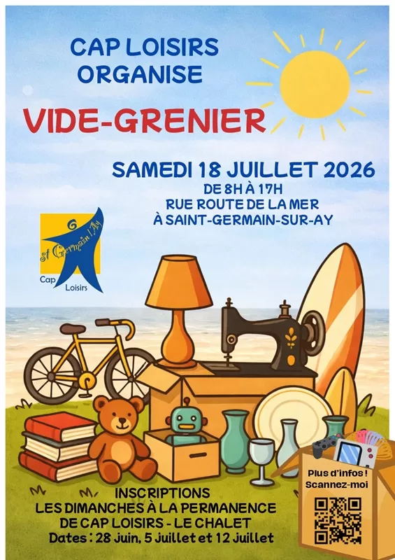 affiche Vide-grenier à Saint-Germain-sur-Ay