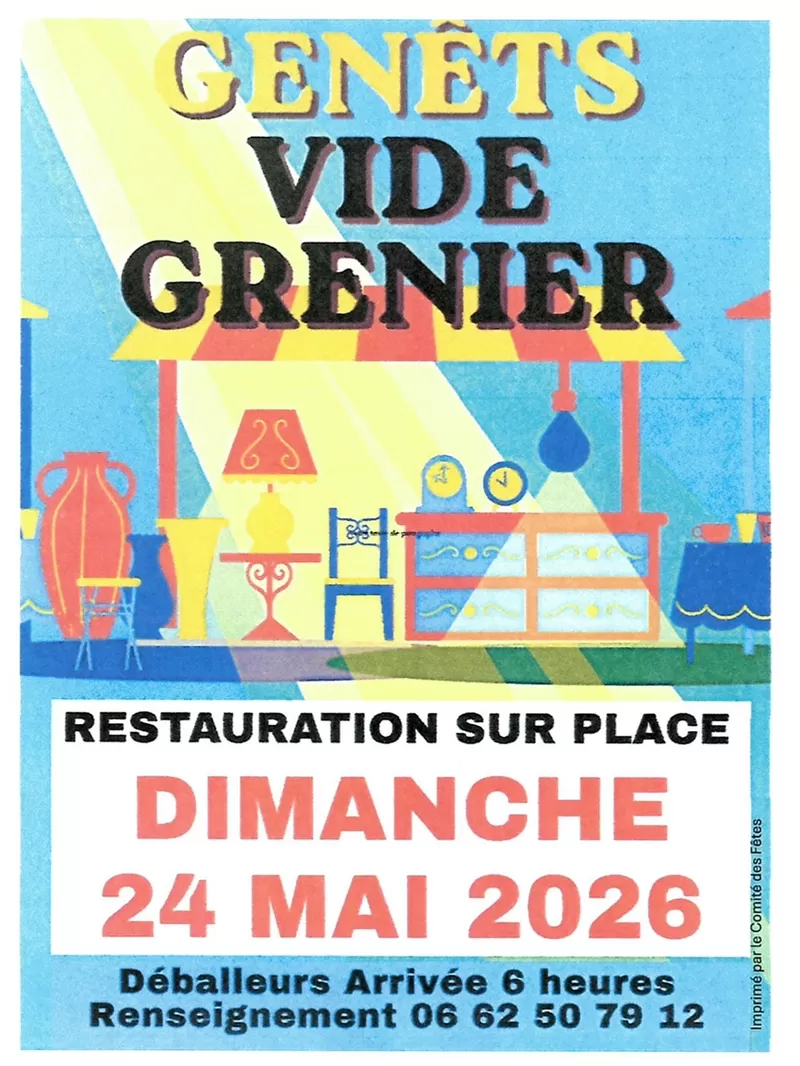 affiche Vide-greniers à Genêts