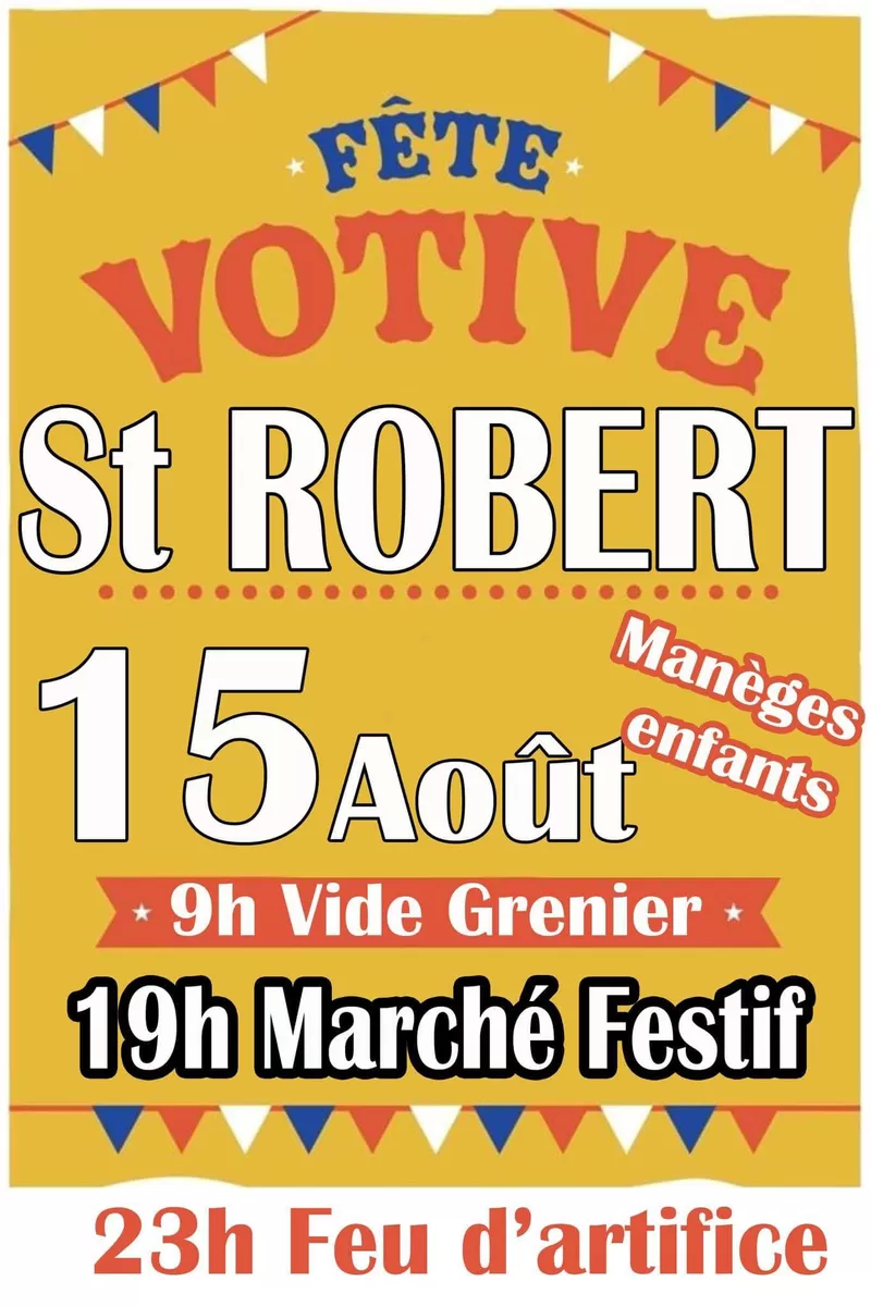 affiche Vide grenier à Saint-Robert à Saint-Robert