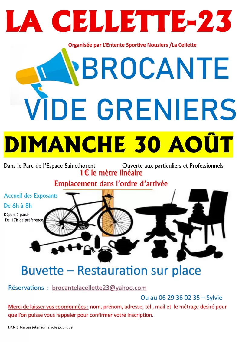 affiche Brocante / Vide grenier à La Cellette