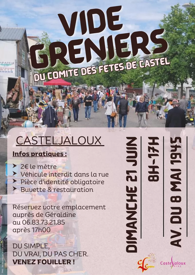 affiche Vide grenier à  Casteljaloux