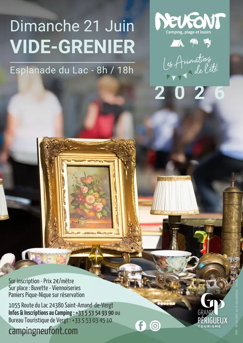 affiche Vide-Grenier - Neufont à Saint-Amand-de-Vergt