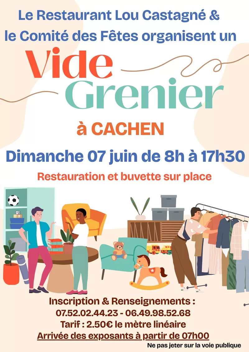 affiche Vide-Greniers à Cachen