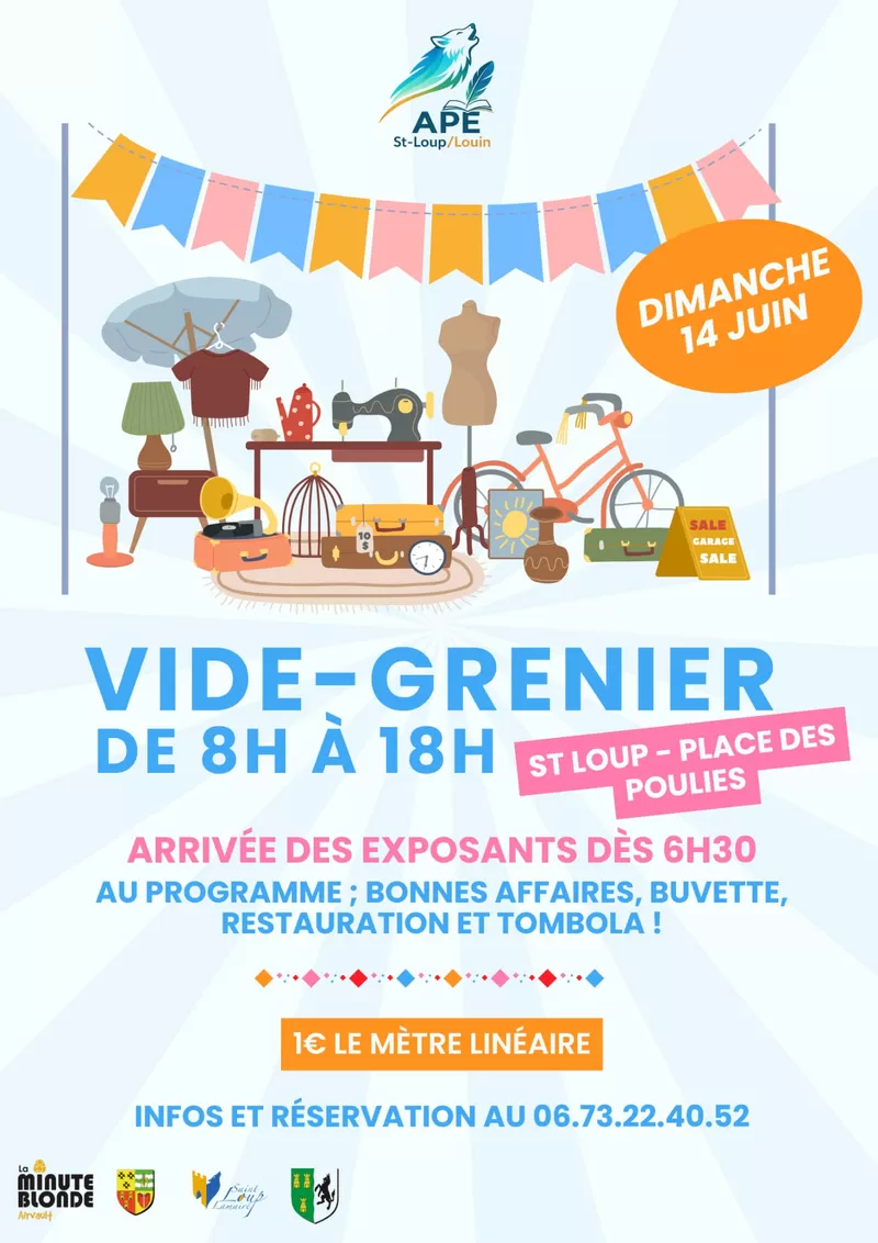 affiche Vide grenier à  Saint-Loup-Lamairé