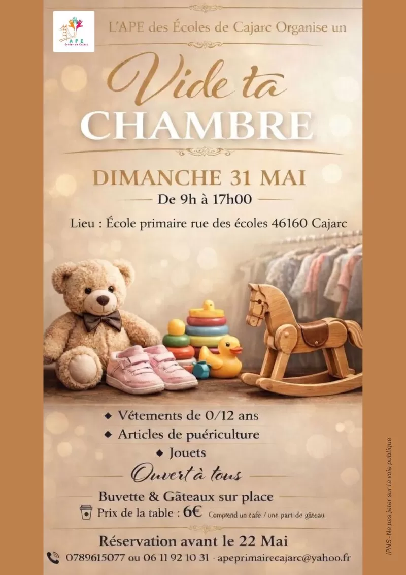 affiche Vide ta chambre à Cajarc à Cajarc