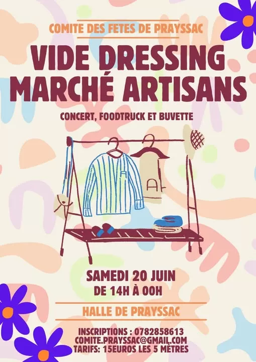 affiche Vide-dressing et marché des artisans à Prayssac à Prayssac