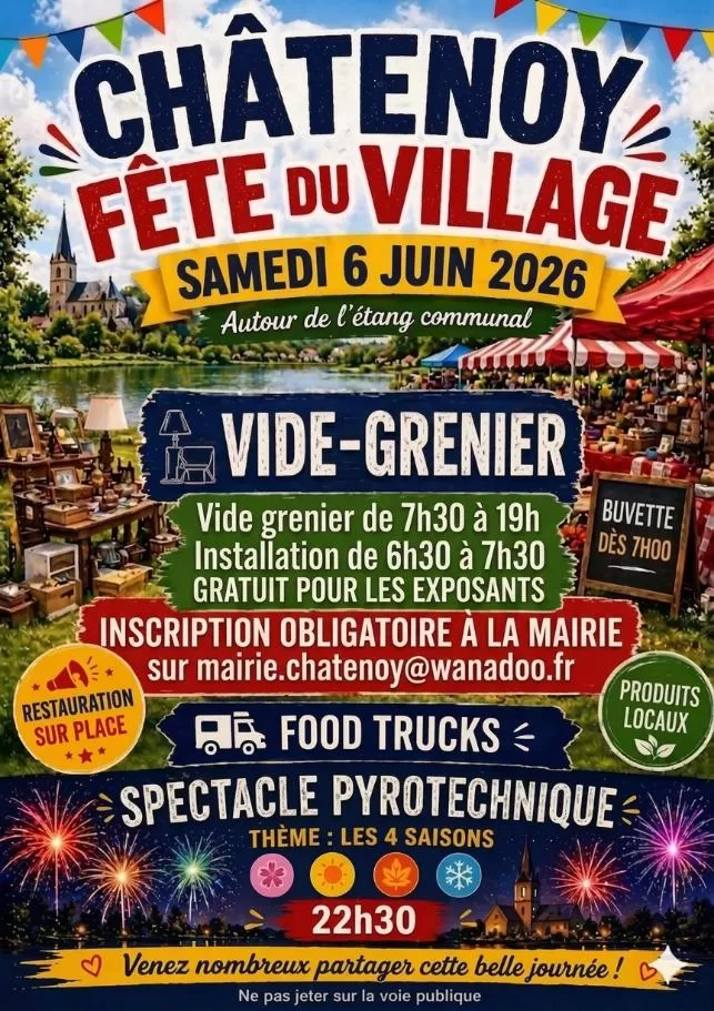 affiche Vide-grenier à Châtenoy