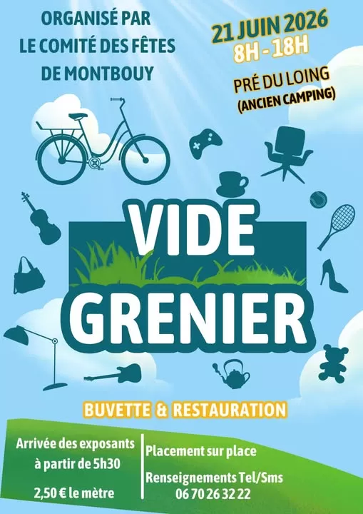 affiche Vide-greniers à Montbouy