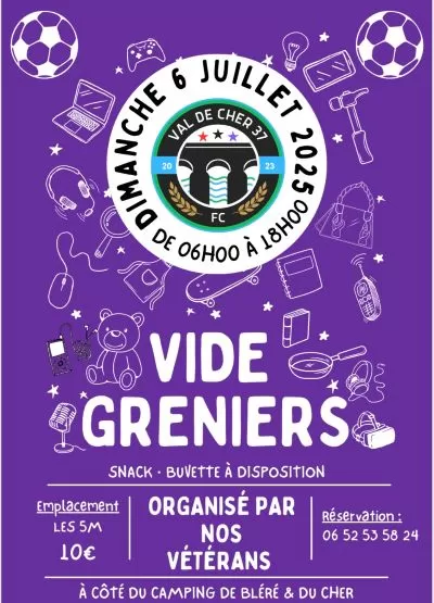 affiche Brocante du Football à Bléré