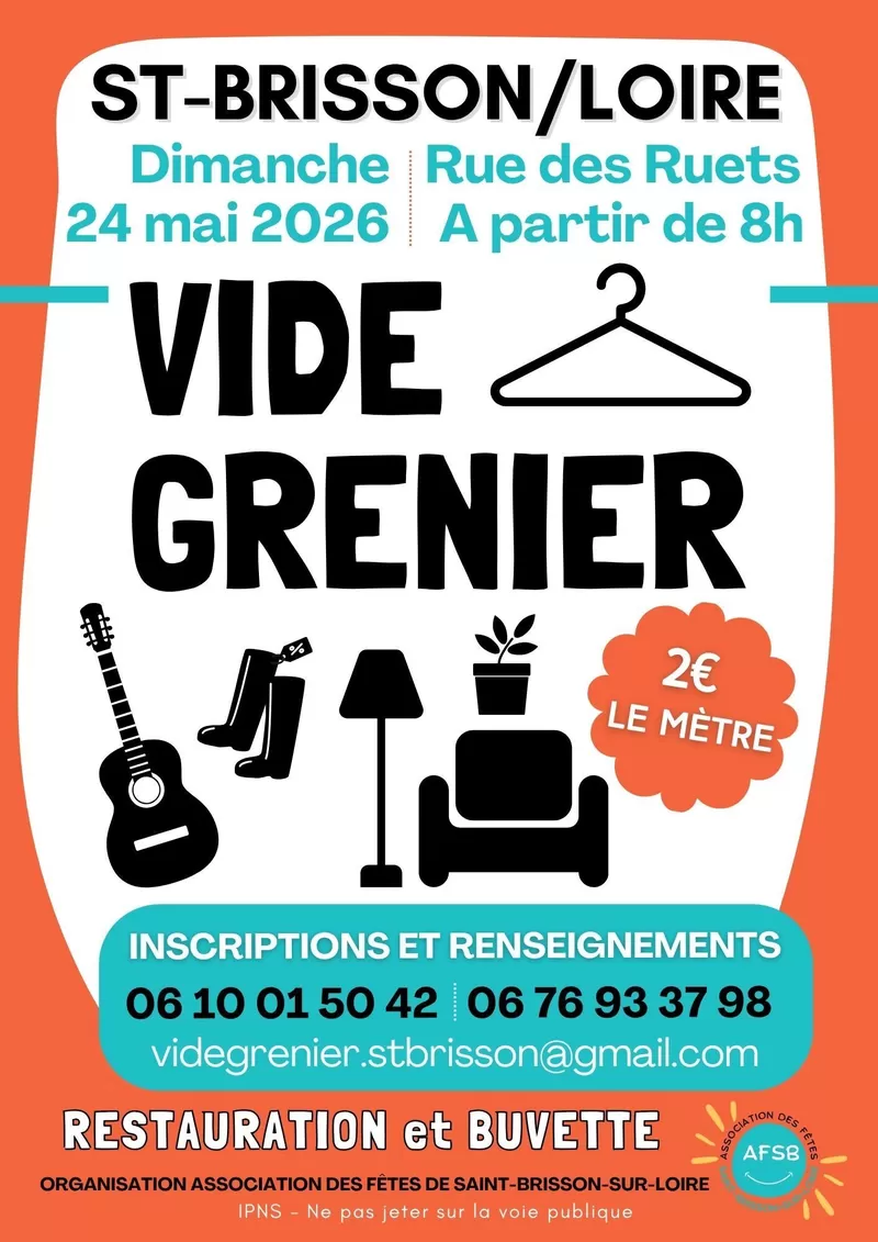 affiche Vide Grenier à Saint-Brisson-sur-Loire