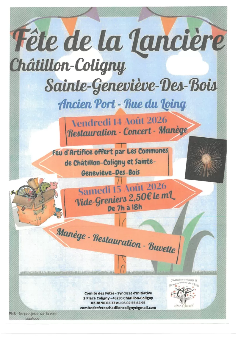 affiche Fête de la Lancière à Châtillon-Coligny