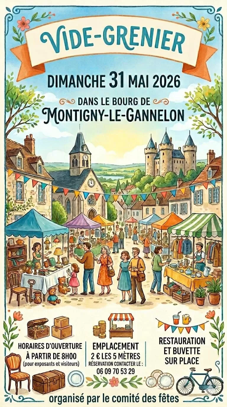 affiche Vide-Grenier à  Cloyes-sur-le-Loir