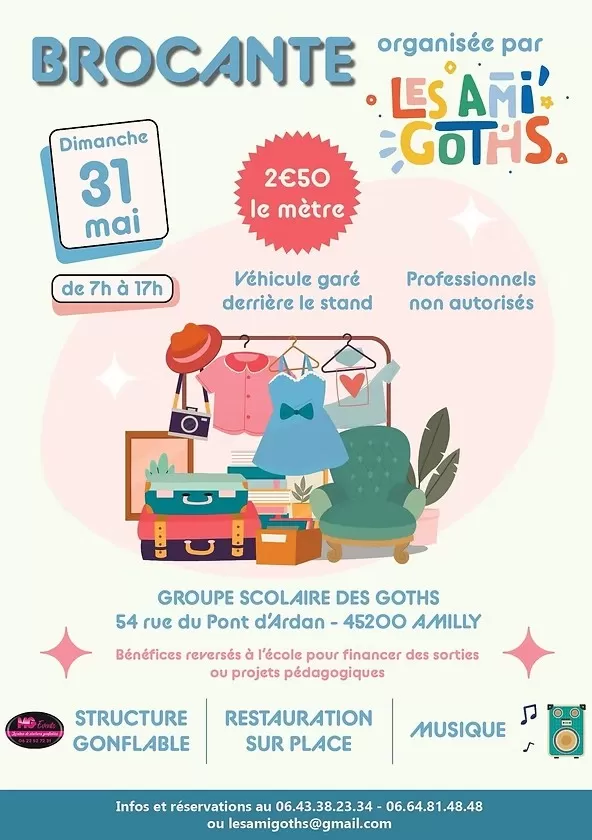 affiche Brocante des Goths à Amilly