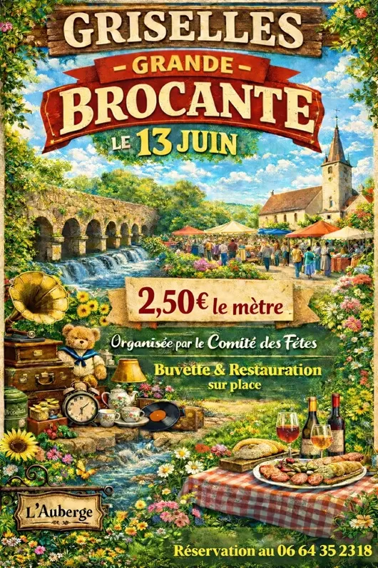 affiche Brocante à  Griselles