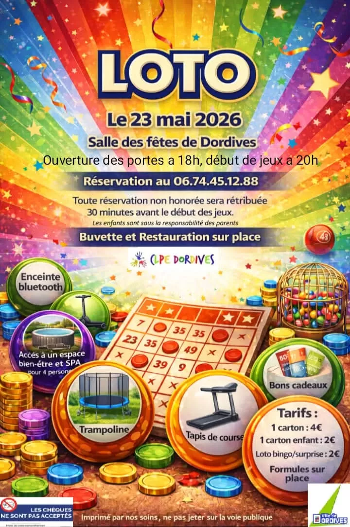 affiche Loto à  Dordives
