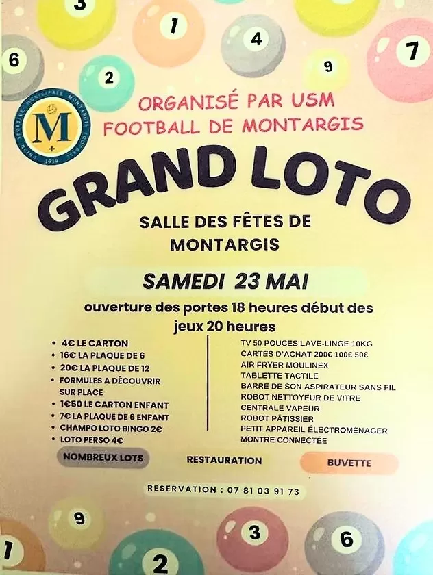 affiche Grand Loto à Montargis