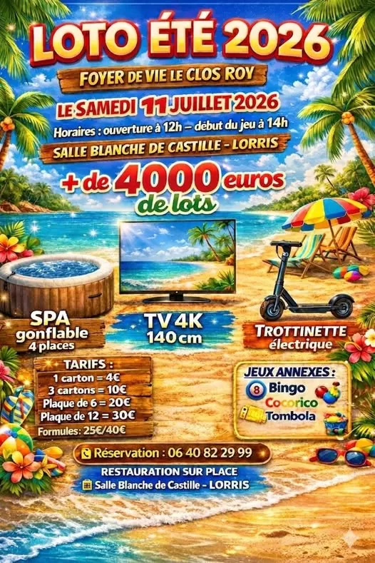 affiche Loto à Lorris
