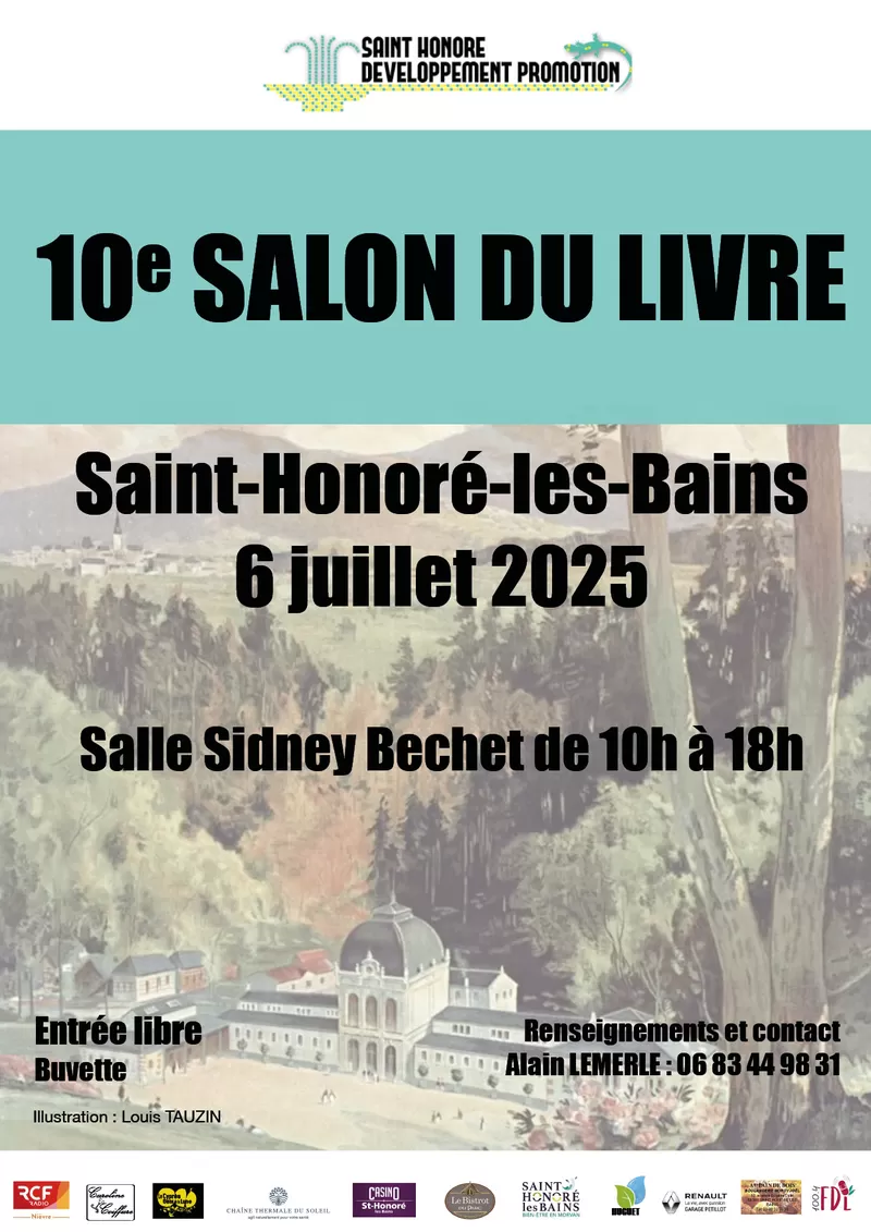 affiche Salon du Livre à Saint-Honoré-les-Bains