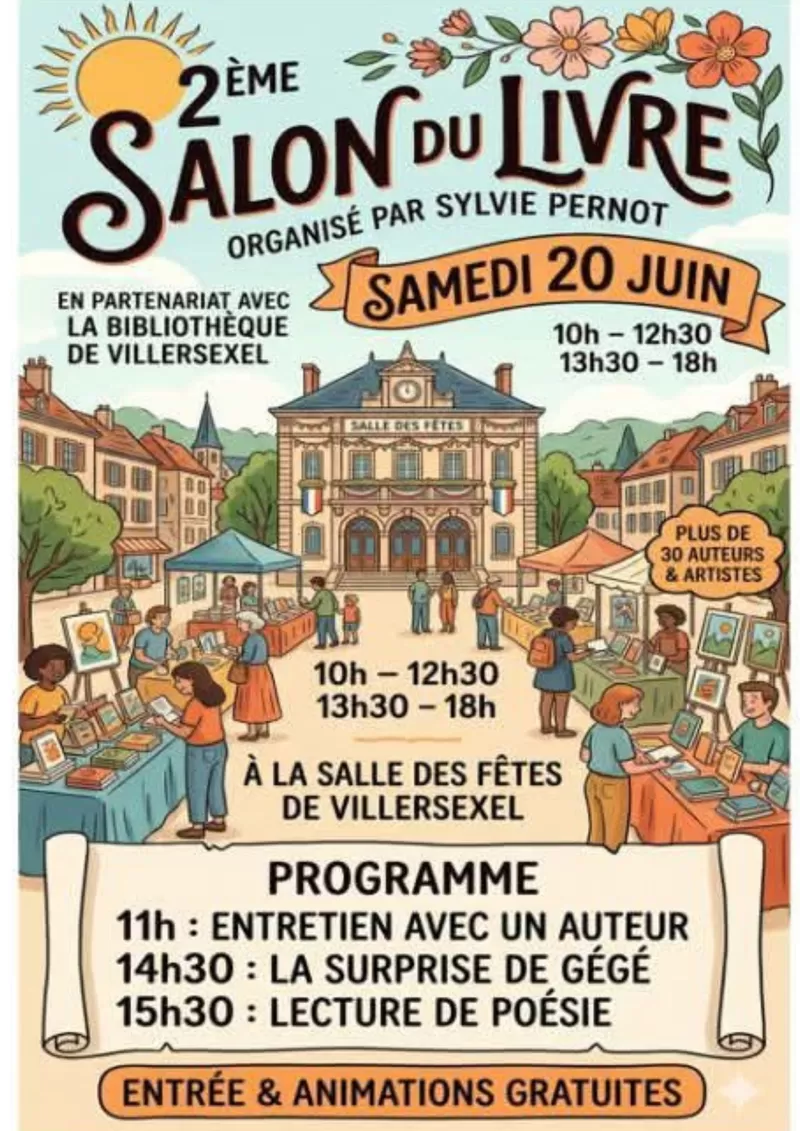 affiche Salon du livre à Villersexel