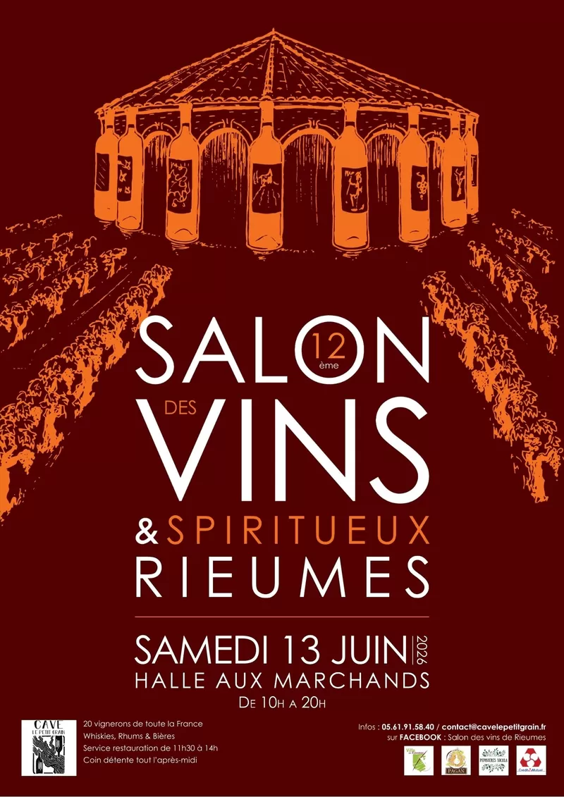 affiche SALON DES VINS & SPIRITUEUX DE RIEUMES à Rieumes