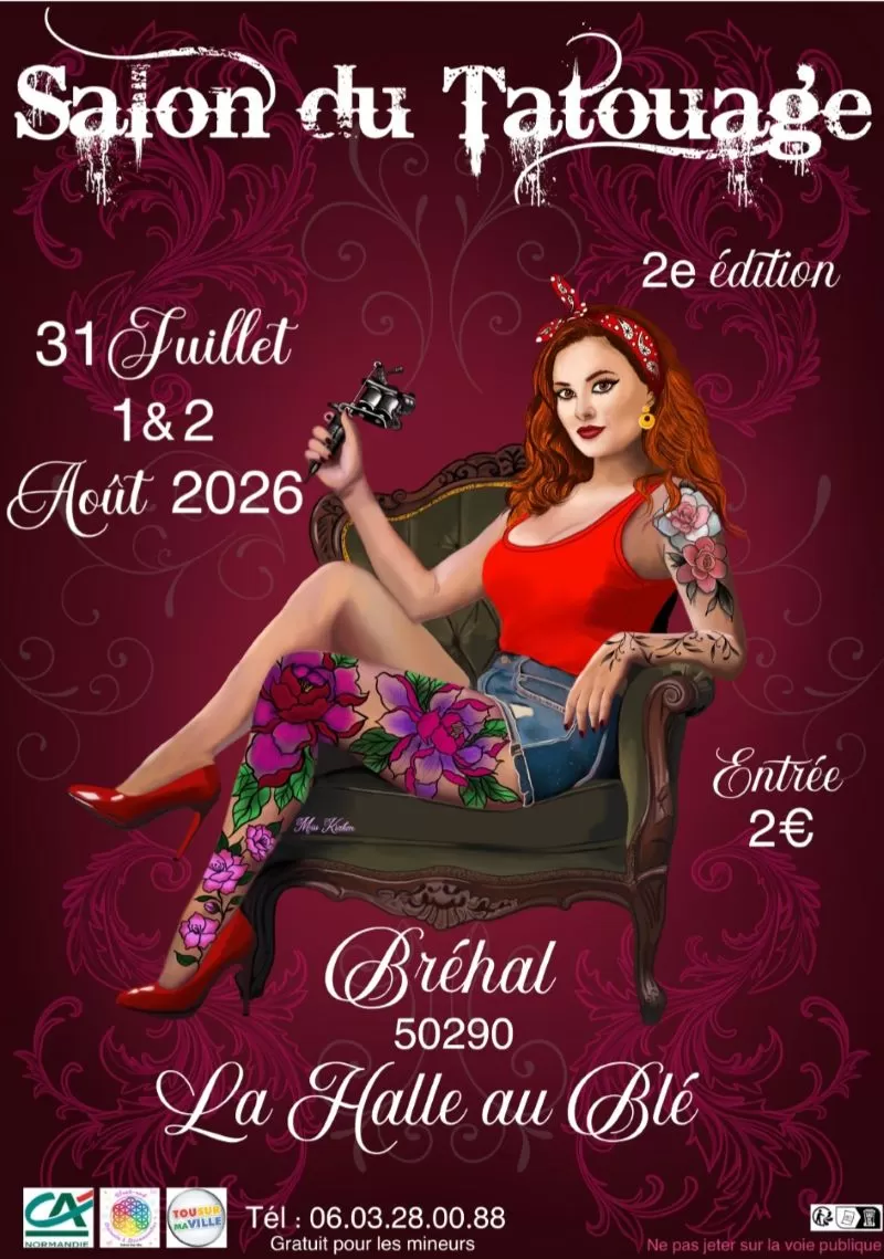 affiche Salon du tatouage à Bréhal