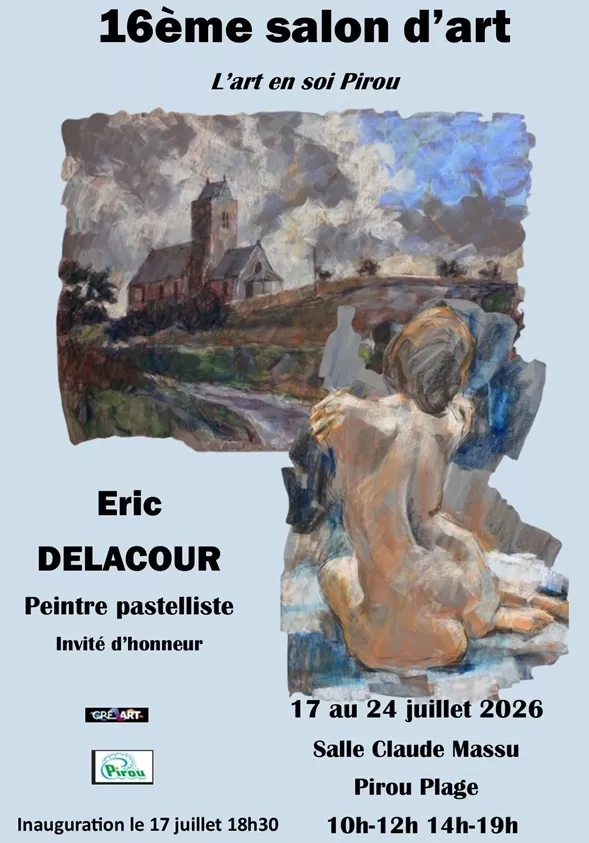 affiche 16e salon d'art à Pirou